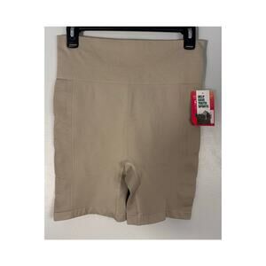 DSG Women’s Seamless High Rise Biker Shorts NWT Performance Workout Tan Medium
